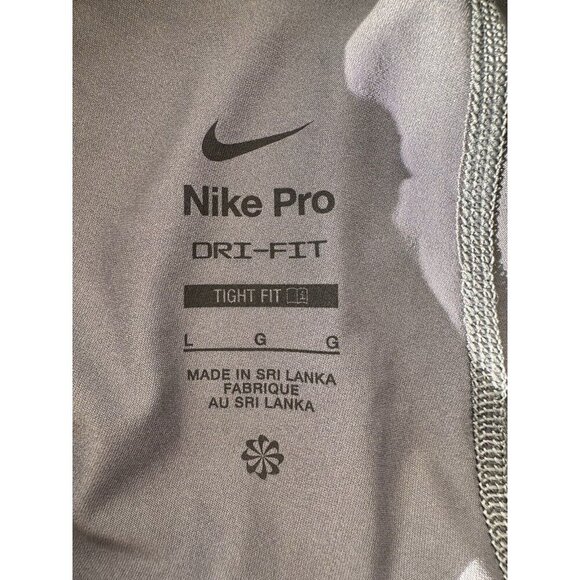 NIKE PRO Men's Size L Dri-Fit Tights Gray - Picture 8 of 9